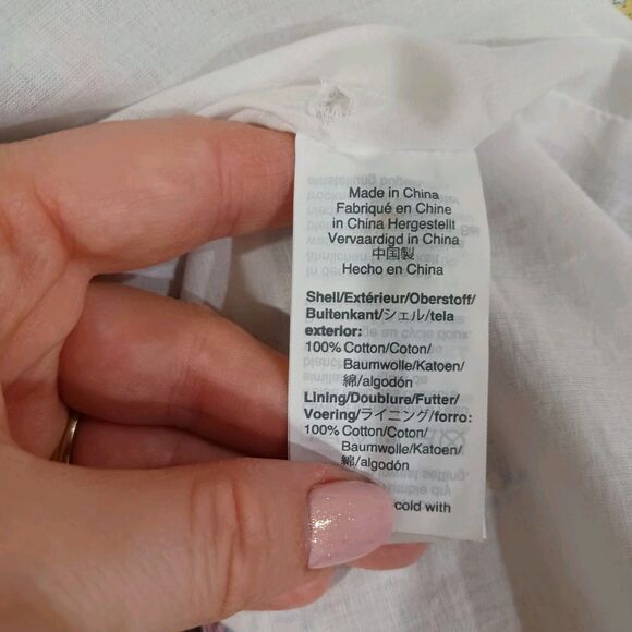 J. Crew Liberty Floral Fabric Sosi Ruffle 100% Cotton Sleeveless Dress Size 10 - Picture 8 of 10